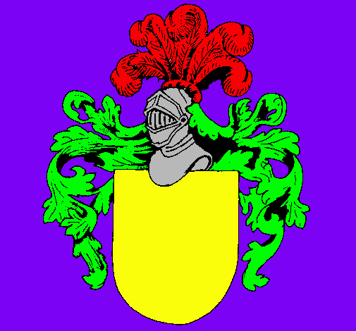 Escudo de armas y casco