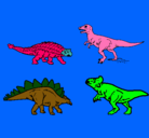 Dibujo Dinosaurios de tierra pintado por dany