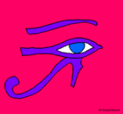 Dibujo Ojo Horus pintado por fernanda