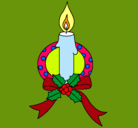 Dibujo Vela de navidad III pintado por candela