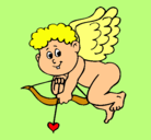 Dibujo Cupido pintado por anita