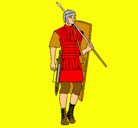 Dibujo Soldado romano pintado por gogo