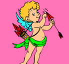 Dibujo Cupido pintado por jacky