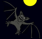 Dibujo Murciélago perro pintado por PAOLA