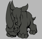Dibujo Rinoceronte II pintado por jair