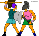 Dibujo Lucha de gladiadores pintado por MATIASmibb