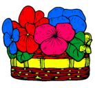 Dibujo Cesta de flores 12 pintado por ayline