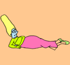 Dibujo Marge pintado por gfhnjihifdjigvjhgohjnk
