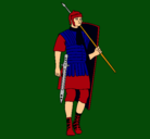 Dibujo Soldado romano pintado por CRISTIAN
