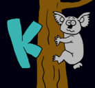 Dibujo Koala pintado por pablo