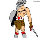 Dibujo Gladiador pintado por manuel
