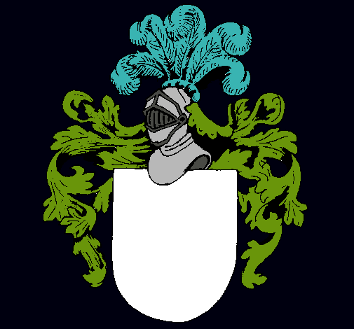 Escudo de armas y casco