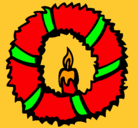 Dibujo Corona de navidad II pintado por EVAAYALA