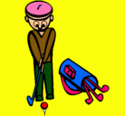Dibujo Jugador de golf II pintado por rafael