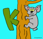 Dibujo Koala pintado por hiram