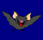 Dibujo Murciélago con la lengua fuera pintado por pxndx