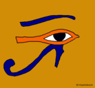 Dibujo Ojo Horus pintado por Icnire