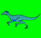 Dibujo Velociraptor pintado por sez