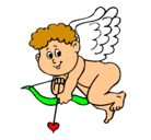 Dibujo Cupido pintado por vanessa