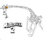 Dibujo Madagascar 2 Melman 2 pintado por ojcdfr