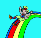 Dibujo Duende en el arco iris pintado por gonzalo