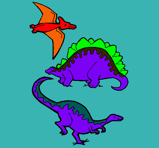 Tres clases de dinosaurios