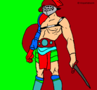 Dibujo Gladiador pintado por alejandro