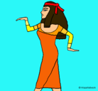 Dibujo Bailarina egipcia  pintado por valeria
