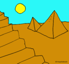 Dibujo Pirámides pintado por alex