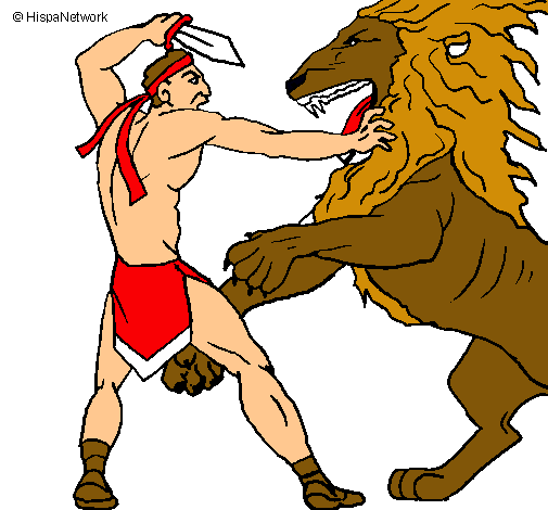 Gladiador contra león