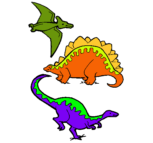 Tres clases de dinosaurios