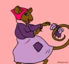 Dibujo La ratita presumida 7 pintado por yasibeth