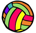 Dibujo Pelota de voleibol pintado por keiry