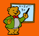 Dibujo Profesor oso pintado por alexandramaria