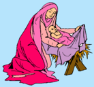 Dibujo Nacimiento del niño Jesús pintado por rainmar