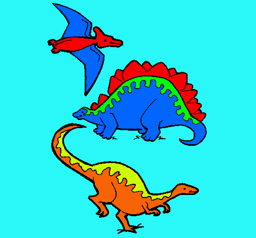 Tres clases de dinosaurios