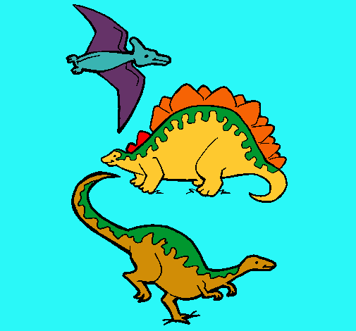 Tres clases de dinosaurios