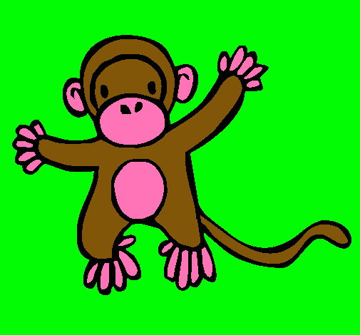  Dibujo de Mono pintado por .marianapardo.ch en Dibujos.net el día