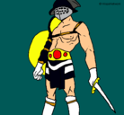 Dibujo Gladiador pintado por narciso
