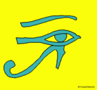 Dibujo Ojo Horus pintado por javilopez