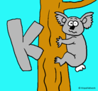 Dibujo Koala pintado por sofia