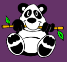 Dibujo Oso panda pintado por VICTOR