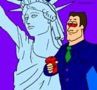 Dibujo Estados Unidos de América pintado por estuar