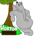 Dibujo Horton pintado por vanesa