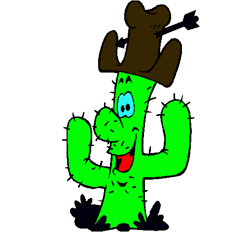 Cactus con sombrero