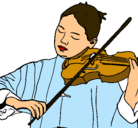 Dibujo Violinista pintado por julian