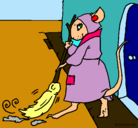 Dibujo La ratita presumida 1 pintado por MAGALI