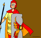 Dibujo Soldado romano II pintado por junior
