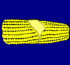 Dibujo Mazorca de maíz pintado por Pia
