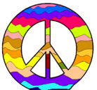 Dibujo Símbolo de la paz pintado por ANGELA